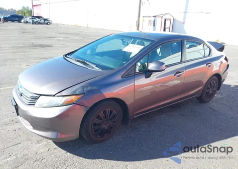 2012 Honda Civic Lx z USA, uszkodzony, nr VIN 19XFB2F52CE387780